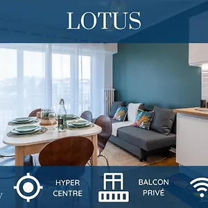 Homey Lotus Centre / Proche Gare Avec Acces A Geneve Appartement